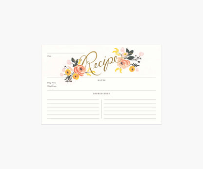 RECIPE CARDS