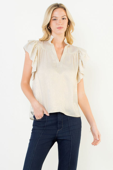 Flutter Sleeve Top