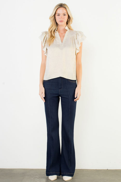 Flutter Sleeve Top