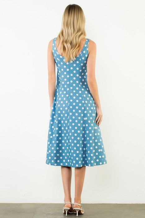 Thin Strap Polka Dot Dress