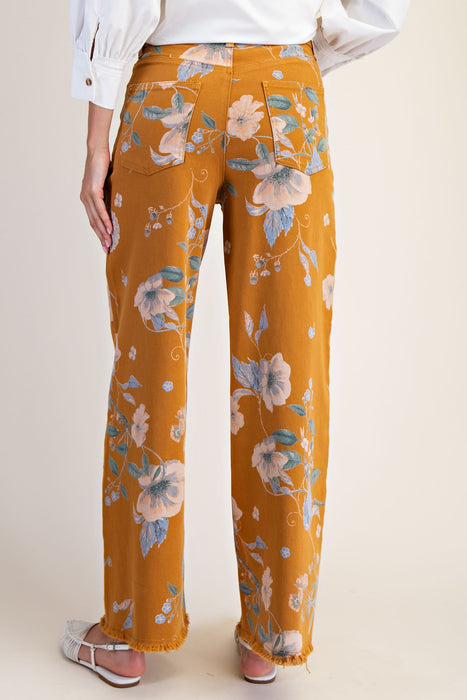 Flower Printed Pants