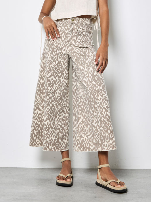 Denim Wide Leg Pant