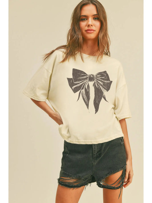 BOW GRAPHIC TEE