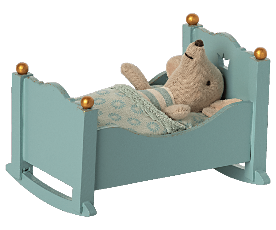 CRADLE BABY MOUSE BLUE