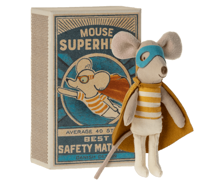 Superhero Mouse Little Brother in Box