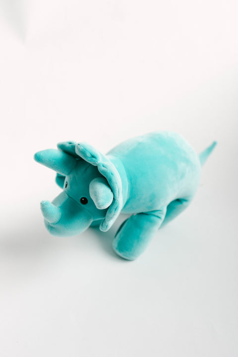 Velveteen Dino Toy Blue