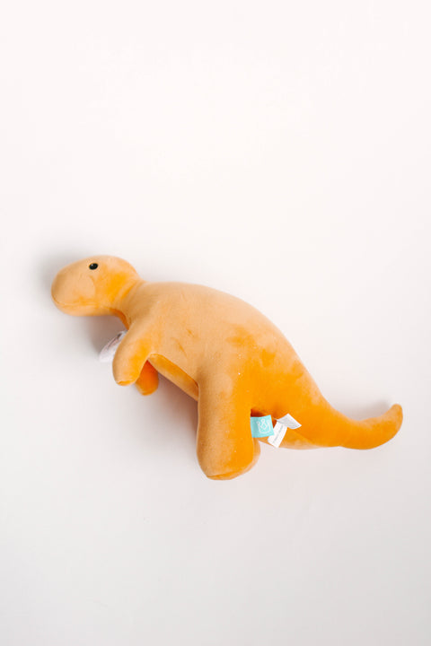 Velveteen Dino Toy Orange