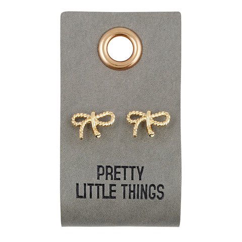 Earrings on Leather Tag