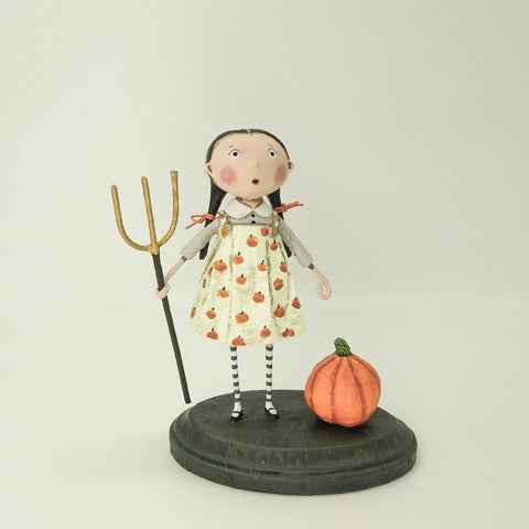 "Pru the Pumpkin Farmer" Lori Mitchell Figure
