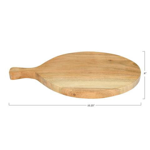 Acacia Wood Cutting Board With Handle 10"