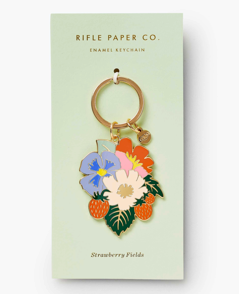 Strawberry Fields Enamel Keychain Strawberry Fields Enamel Keychain
