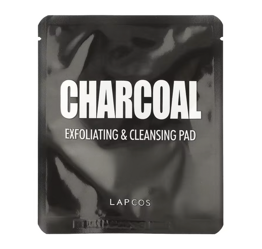 CHARCOAL EXFOLIATING AND CLEANSING PAD