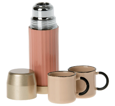 Thermos And Cups Coral