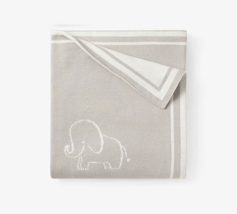Elephant All Over Blanket 30X40
