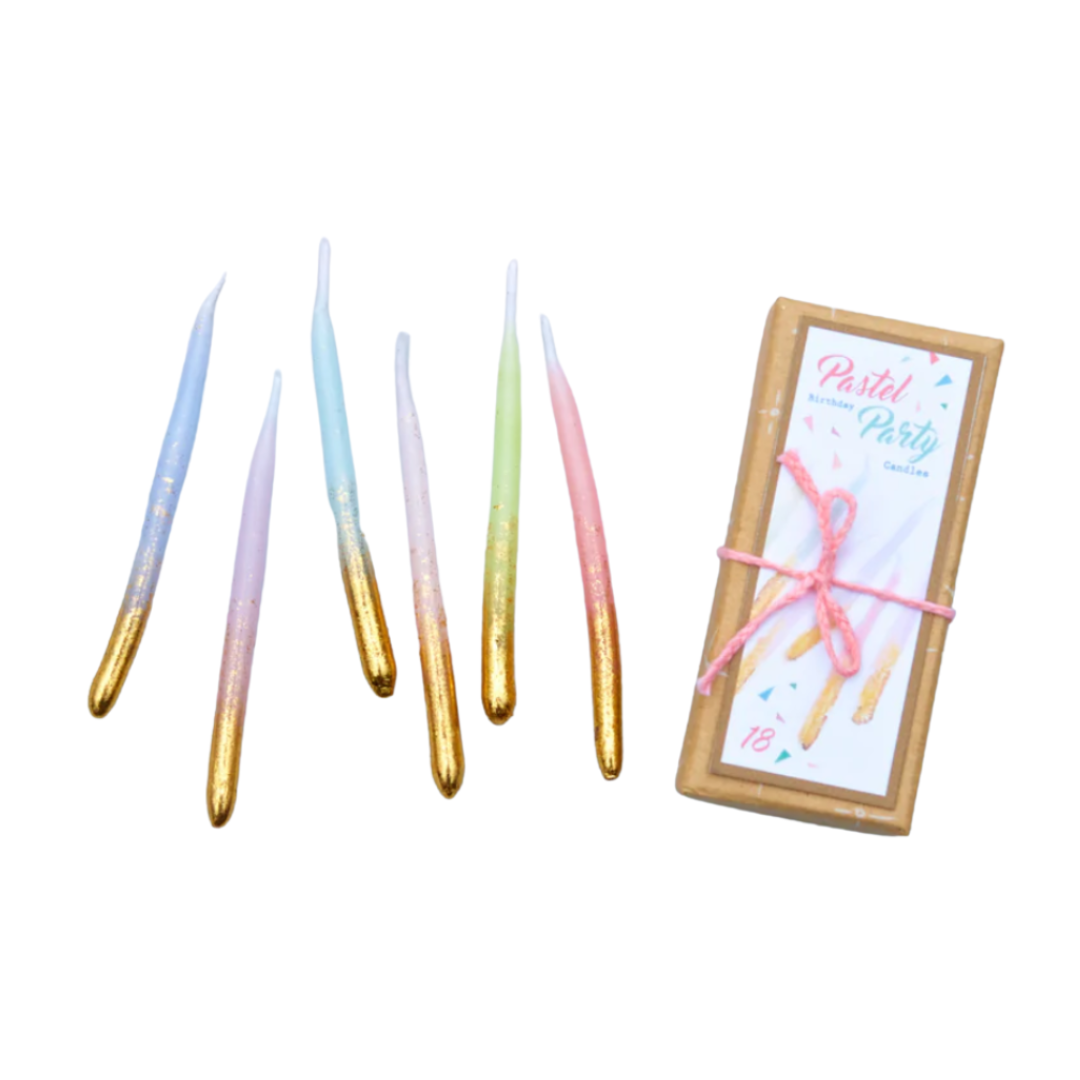 PASTEL PARTY CANDLES SM.