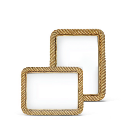 Small And Large Gold Rope Frame