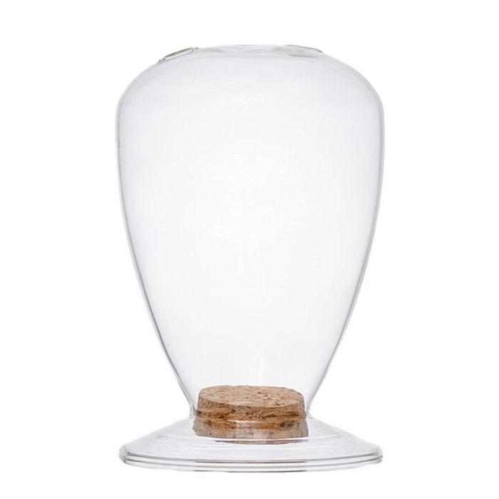 GLASS CLOCHE MATCH HOLDER