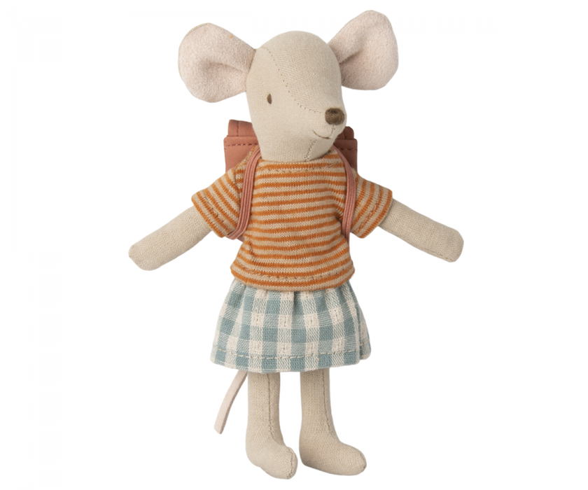 TRICYCLE MOUSE BIG SISTER W/ BAG OLD ROSE